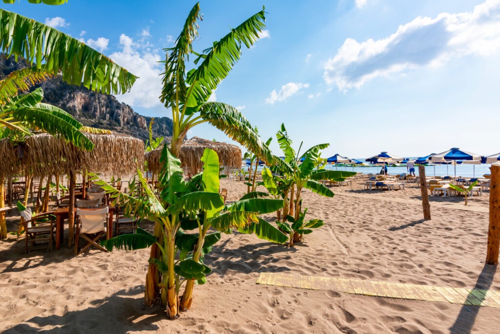FKK-Tsampika beach on Rhodes island, Greece