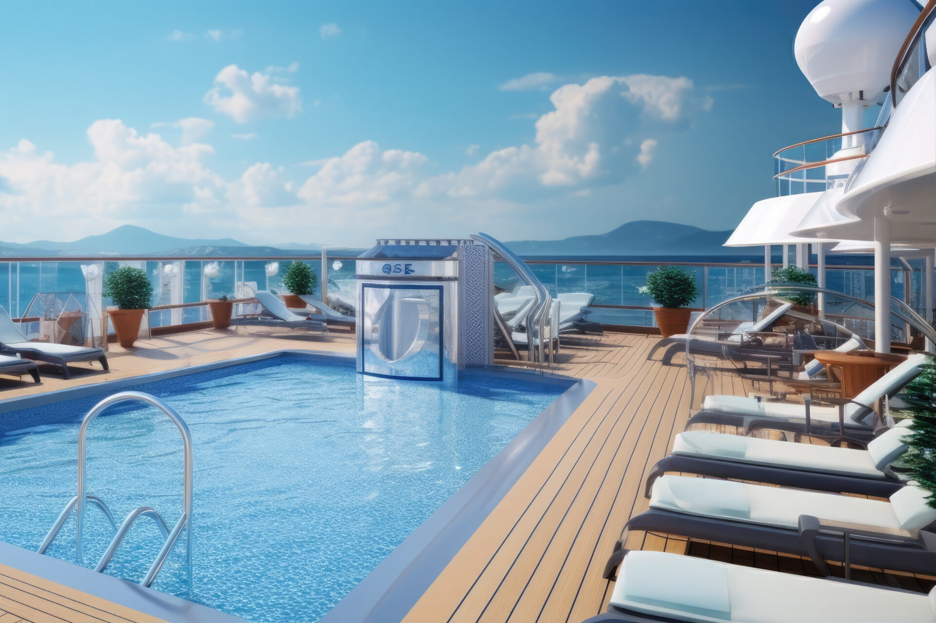 Luxury pool at cruise ship at summer vacation. panorama photo 1920x1280 Die bunte Vielfalt der FKK-Cruise-Entdecker: Alter, Familienstand, Vorlieben und Intentionen