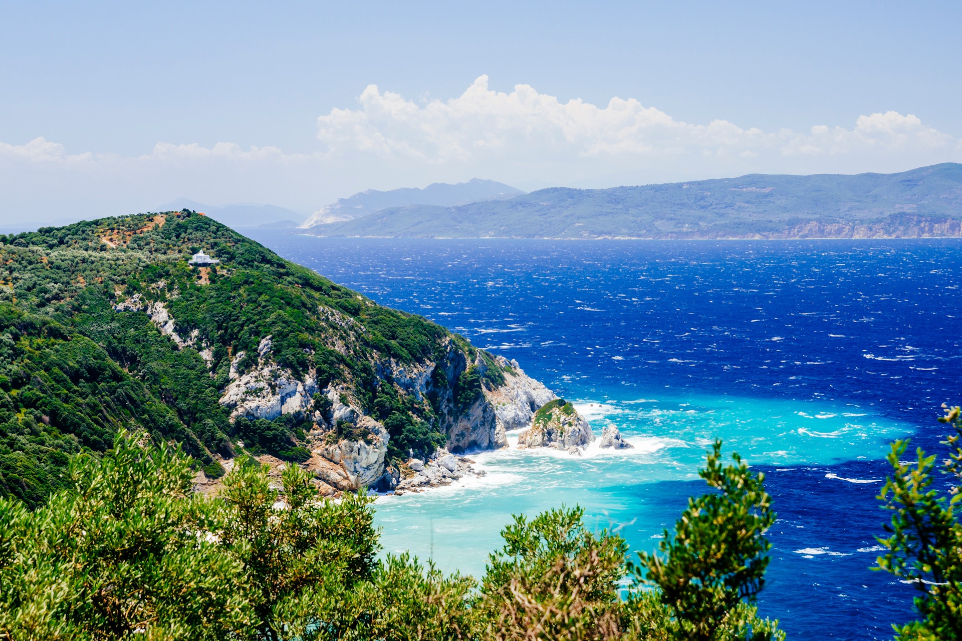Mediterranean hidden places at Kastro, Skiathos island, Greece. 1920x1280 b Mediterranean hidden places at Kastro, Skiathos island, Greece