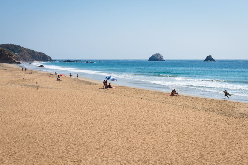 Plage de San Agustinillo, Oaxaca, Mexique