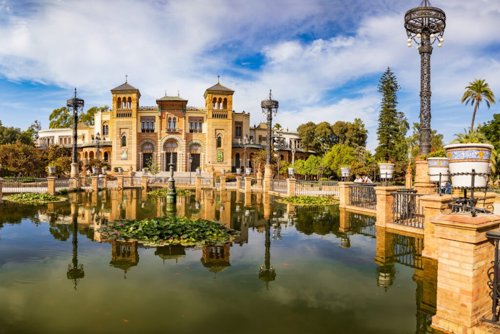 Plaza America and Museum of Popular Arts and Traditions of Sevil Costa del Luz