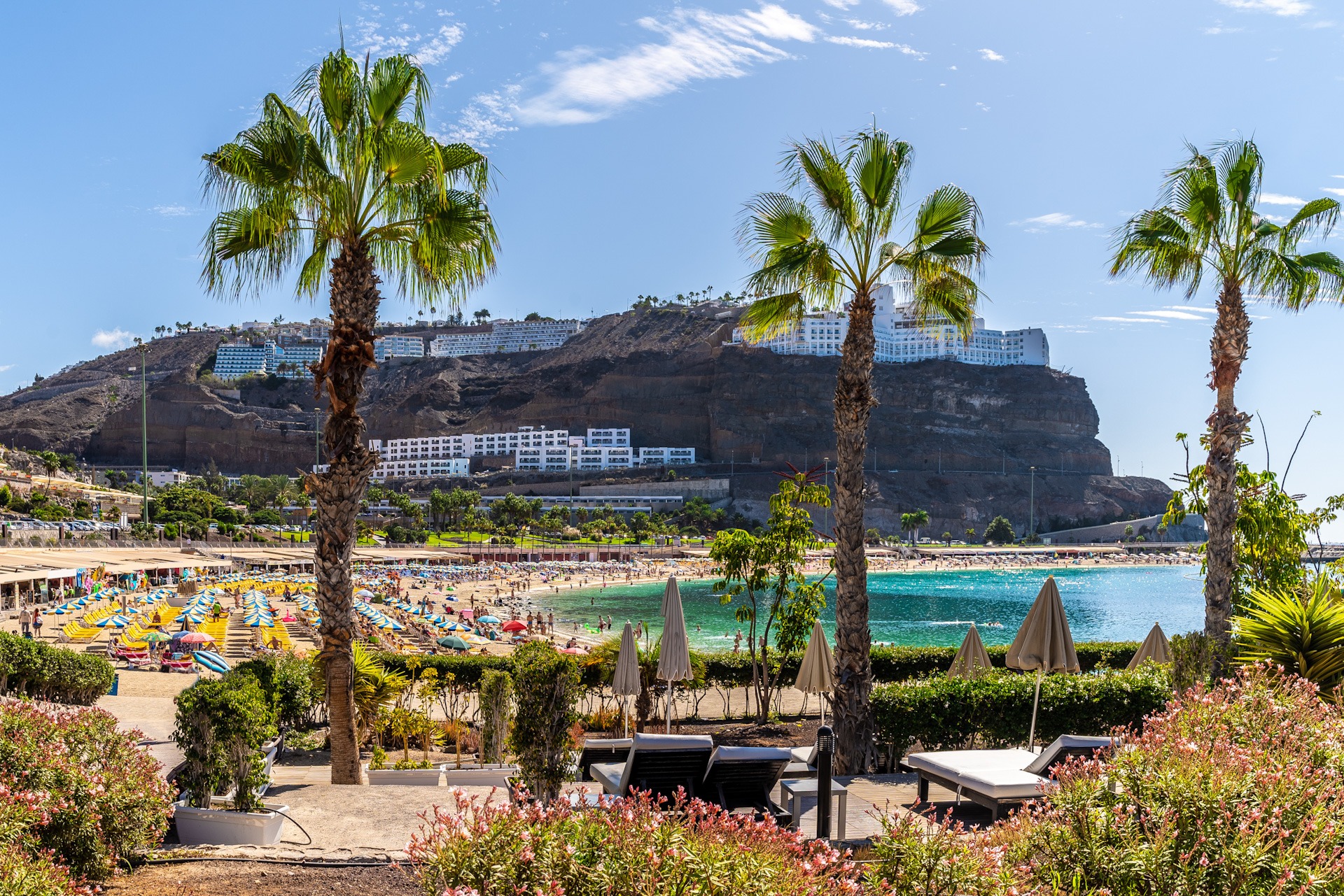 Luxuriöse Unterkunft mit Meerblick und Palmen – ideal für einen entspannten FKK-Urlaub auf Gavdos oder Kreta