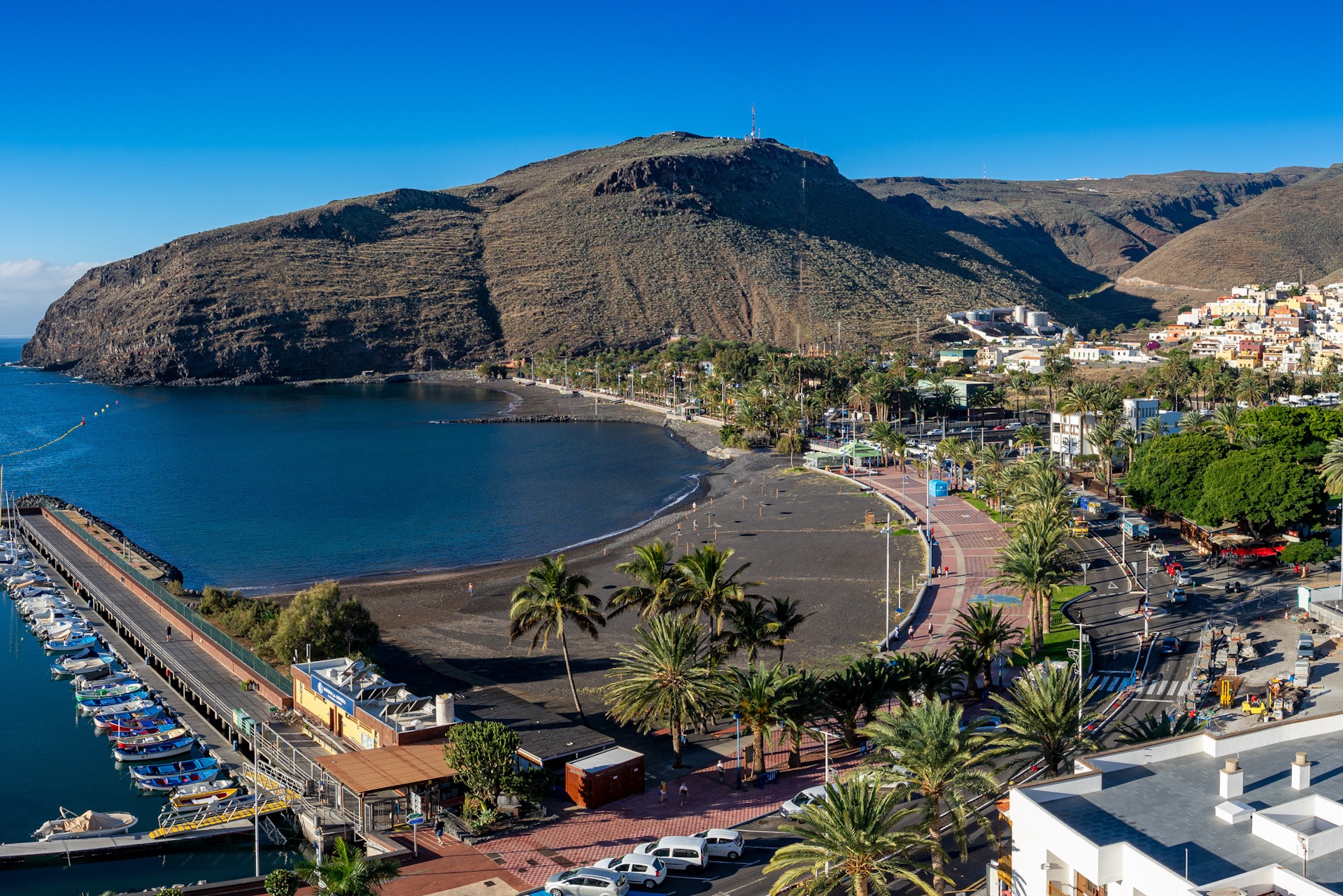 SAN SEBASTIAN, LA GOMERA, Kanarische Inseln: Panorama der Haupts