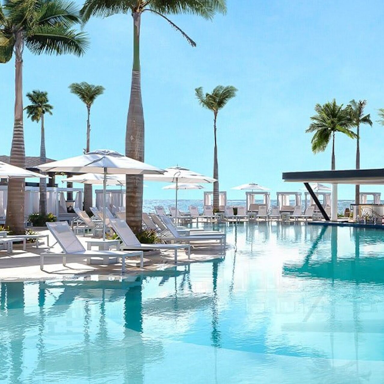 FKK Resort Desire Riviera Maya Mexiko – Adults Only Luxusurlaub Luxus FKK-Resort Desire Riviera Maya Mexiko mit Pool, Palmen und exklusivem Adults Only Ambiente
