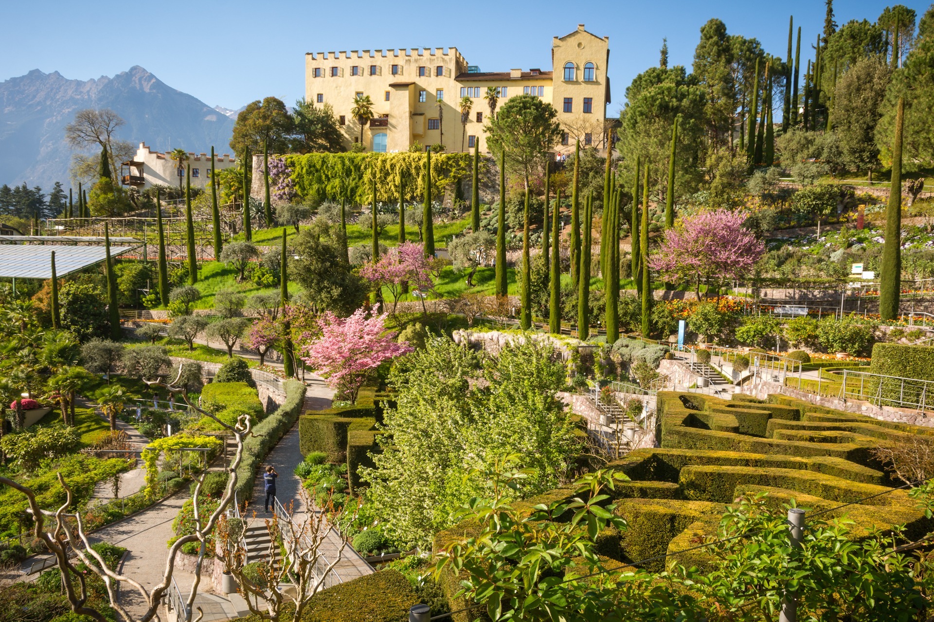 The Botanic Gardens of Trauttmansdorff Castle, Merano, south tyrol, Italy, FKK-Lifestyle