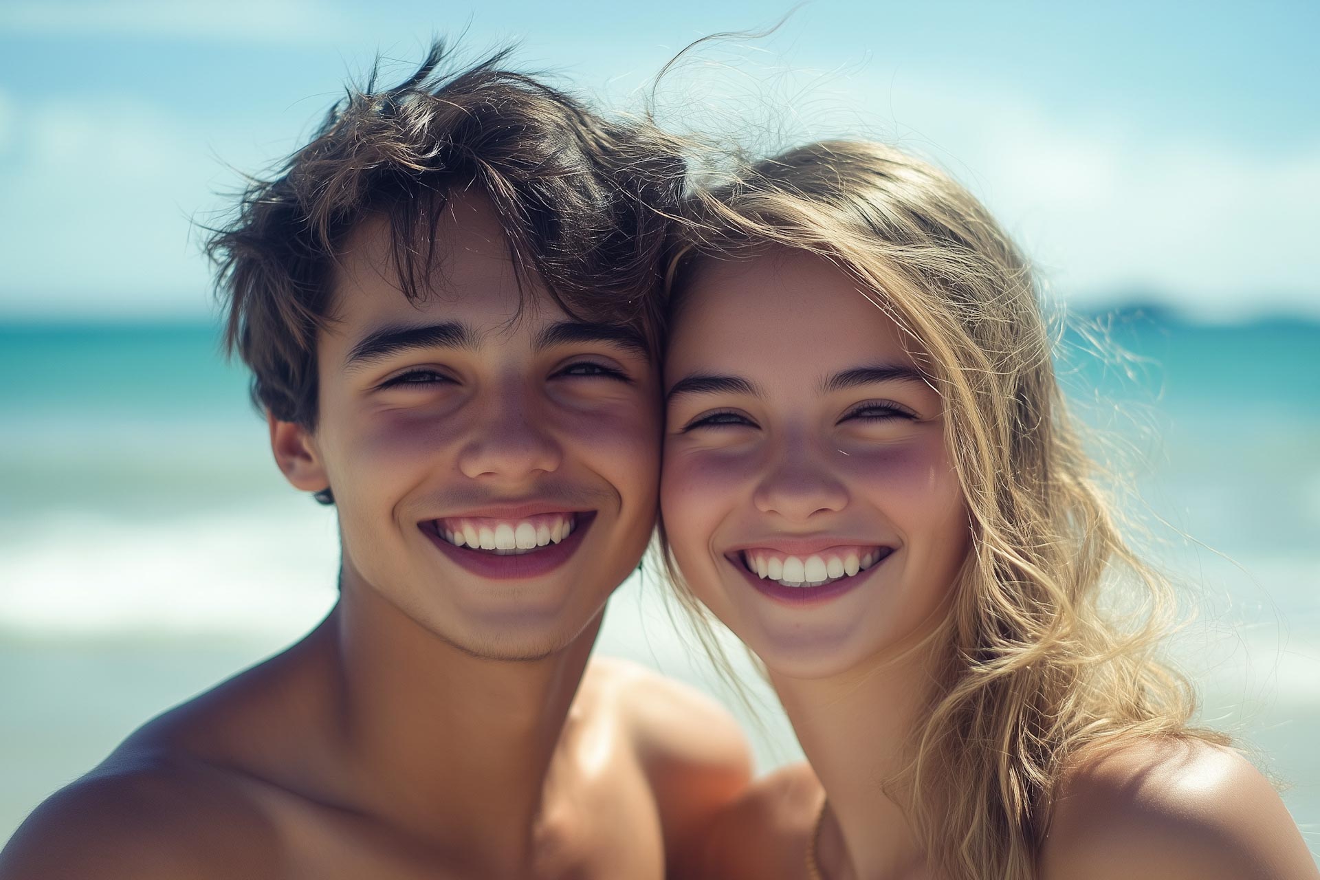 FKK Urlaub Spanien Frau entspannt am Strand mit Meer und natürlicher Atmosphäre