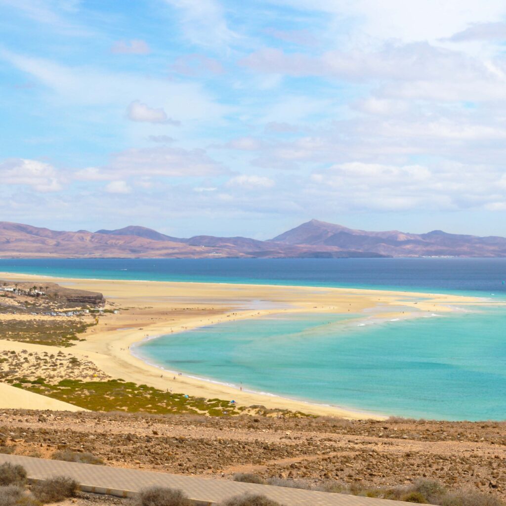 Playa de Sotavento de Jandía, Fuerteventura, Islas Canarias Playas de Sotavento Fuerteventura – weiter Naturstrand und Lagunen, ideal für FKK