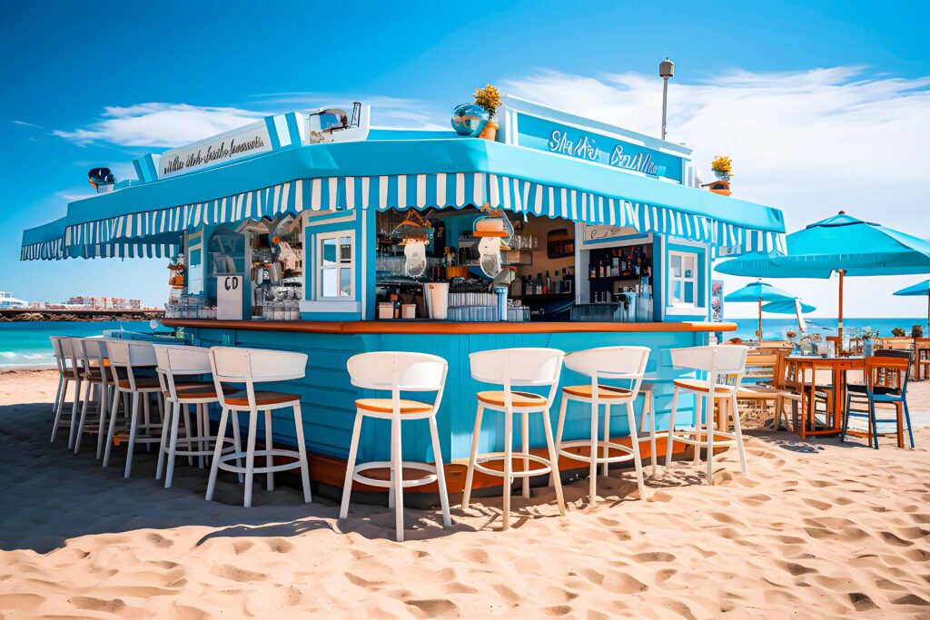 Junge Frau genießt die Sonne am FKK-Strand von Ibiza – entspannter Moment am Meer