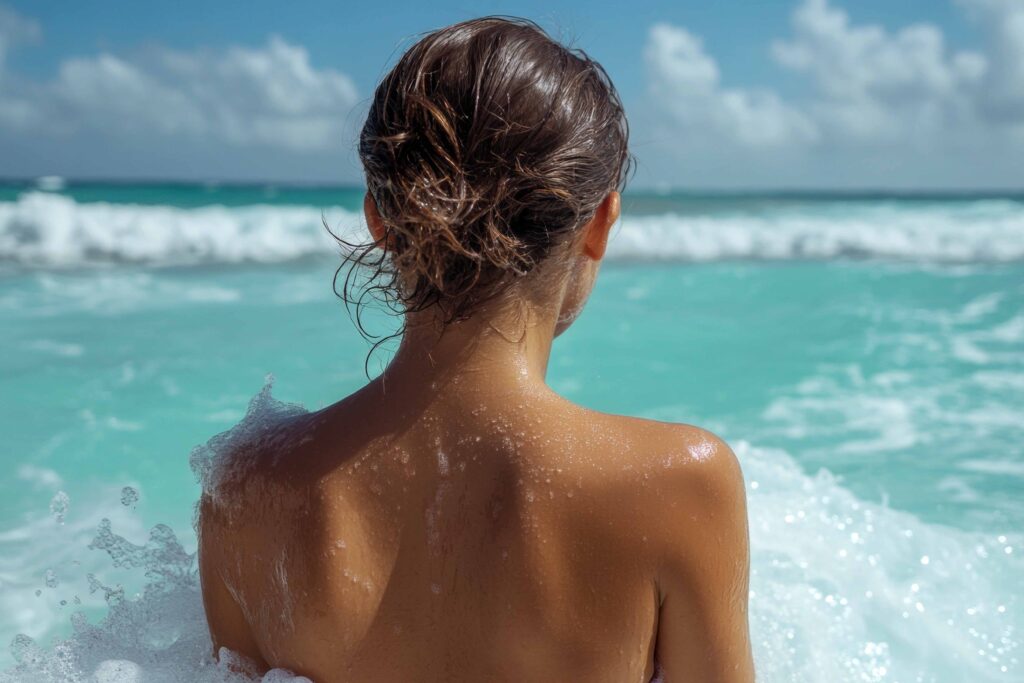 FKK Urlaub Kanaren Strand Palmen Teneriffa Sandstrand Atlantik Küste Spanien